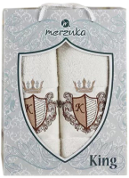 Набор полотенец Merzuka 50x90/70x140 / 10544 (кремовый) - 