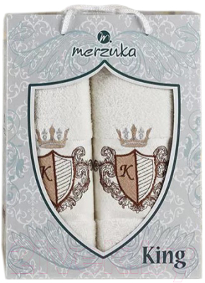 Набор полотенец Merzuka 50x90/70x140 / 10544 (кремовый)