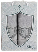 Набор полотенец Merzuka 50x90/70x140 / 10544 (серый) - 