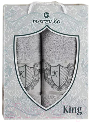 Набор полотенец Merzuka 50x90/70x140 / 10544 (серый)