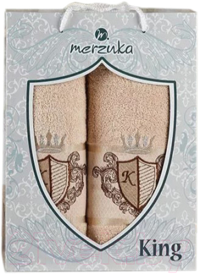 Набор полотенец Merzuka 50x90/70x140 / 10544 (бежевый)