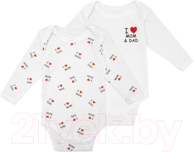 

Набор боди для младенцев Amarobaby, Love / AB-OD21-L2/00-74