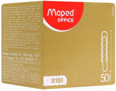 Скрепки Maped 50мм / 039630 (100шт, серебристый)