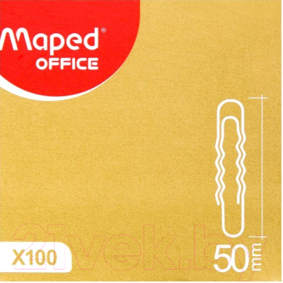 Скрепки Maped 50мм / 039630 (100шт, серебристый)