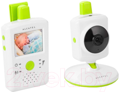 Видеоняня Alcatel Baby Link 500 (белый/зеленый)