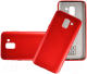 Чехол-накладка Case Deep Matte v.2 для Galaxy J6 (красный матовый) - 