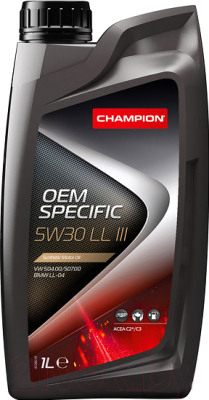 Моторное масло Champion OEM Specific LL III 5W30 / 8208119 (1л)