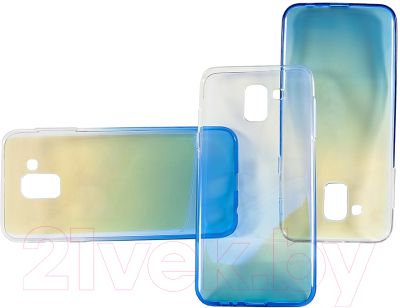 Чехол-накладка Case Rainbow для Galaxy J6 (синий)