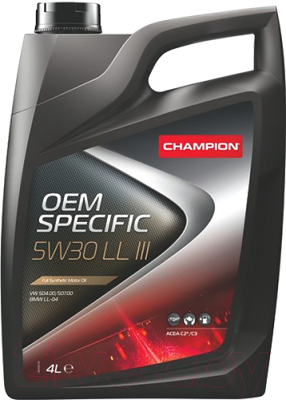 Моторное масло Champion OEM Specific LL III 5W30 / 8208218 (4л)