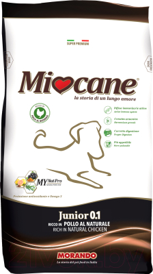Сухой корм для собак Miocane Junior с белым мясом (3кг)