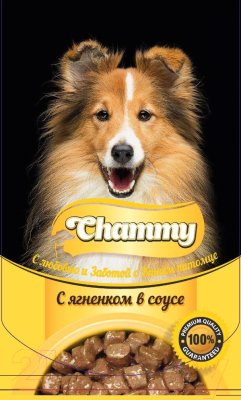 Влажный корм для собак Chammy С ягненком (85г)
