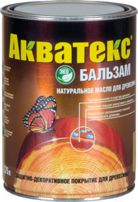 Масло для древесины Акватекс 0.75л (эбеновое дерево)