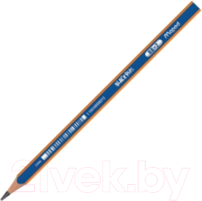 Простой карандаш Maped Black Peps Navy / 850821 (синий/оранжевый)