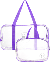 Комплект сумок в роддом Roxy-Kids RKB-006 (2шт, фиолетовый) - 