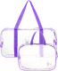 Комплект сумок в роддом Roxy-Kids RKB-006 (2шт, фиолетовый) - 