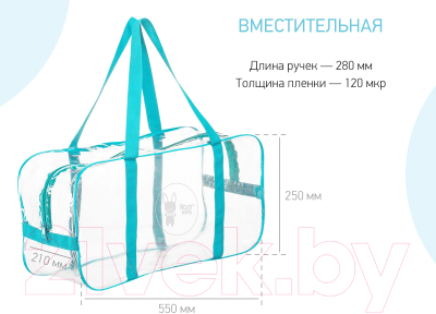 Комплект сумок в роддом Roxy-Kids RKB-007 (2шт, бирюзовый)
