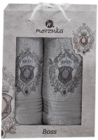 Набор полотенец Merzuka 50x90/70x140 / 9807 (серый) - 