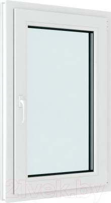 Окно ПВХ Brusbox Roto NX Одностворчатое Поворотно-откидное правое 2 стекла (1050x1000x60)