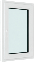 Окно ПВХ Brusbox Roto NX Одностворчатое Поворотно-откидное правое 2 стекла (1300x1000x60) - 