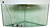 Аквариум HydroTerra Sharm Угловой дуговой (100л, белый) - 