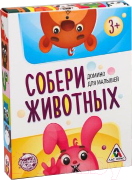 

Развивающая игра Лас Играс, Собери животных. Домино / 3747076