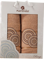 Набор полотенец Merzuka 50x90/70x140 / 11040 (коричневый) - 