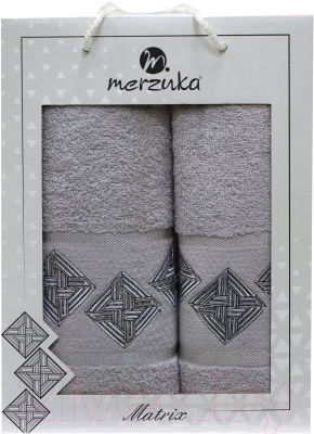 Набор полотенец Merzuka 50x90/70x140 / 11288 (серый)