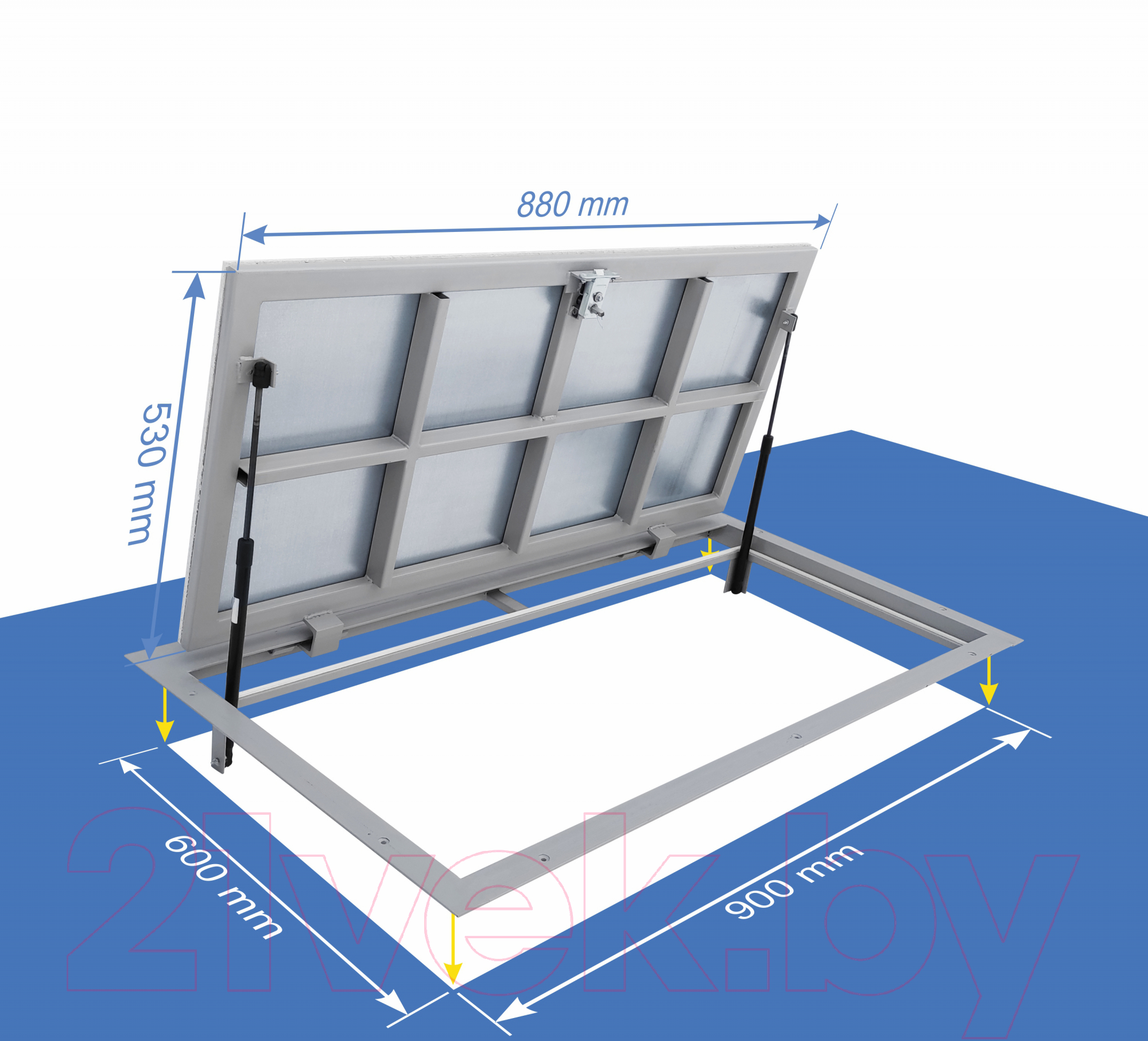 Люк напольный Lukoff Гарант Люкс 60x90 П