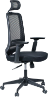 Кресло офисное Norden London Office / JZR1008H-BL005-DWB103 (черный/черный/черный) - 