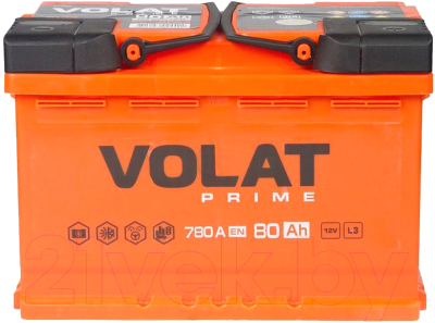 Автомобильный аккумулятор VOLAT Prime R+ (80 А/ч)