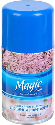 Сменный блок для освежителя воздуха Magic Boom Весенняя фантазия (250мл) - 