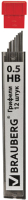 Набор грифелей для карандаша Brauberg Hi-Polymer / 180445 (12шт) - 