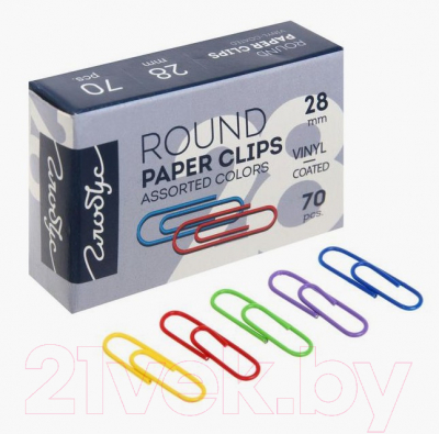 Изображение товара Скрепки Globus С28-70 П (70шт)