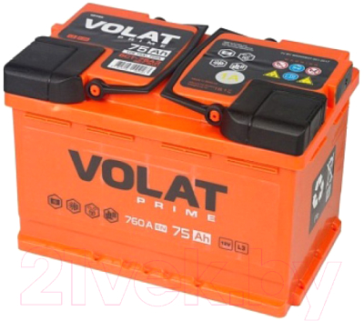 Автомобильный аккумулятор VOLAT Prime L+ (75 А/ч)