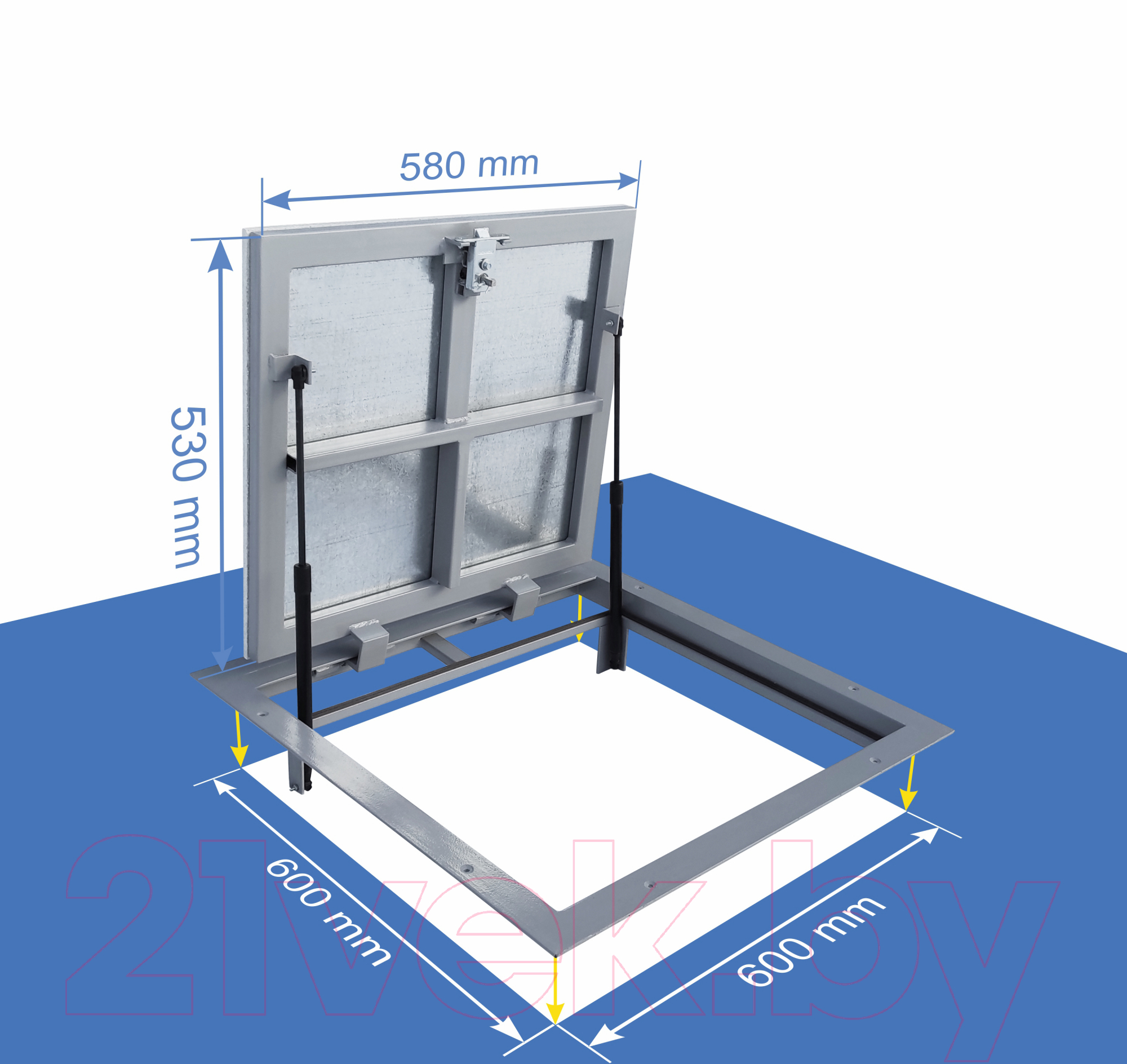 Люк напольный Lukoff Гарант Люкс 60x60