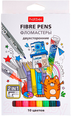 

Фломастеры Hatber, Duo / FP-067071
