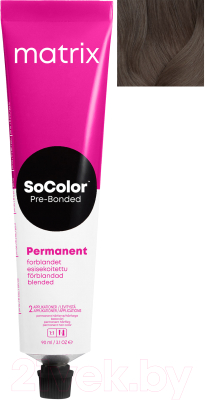 

Крем-краска для волос MATRIX, Шатен, SoColor Pre-Bonded 4N