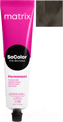 

Крем-краска для волос MATRIX, Шатен, SoColor Pre-Bonded 4NJ