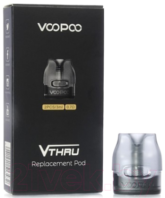 Картридж для электронного парогенератора VooPoo V.THRU Pro Pod 1.2 Ом (3 мл)