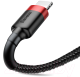 Миниатюра изображения товара Кабель Baseus Cafule Lightning 2.4A / CALKLF-B19 (1м, красный/черный)