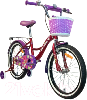 Детский велосипед AIST Lilo 2021 (18, красный)