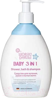 

Шампунь-гель детский Moriki Doriki, 3в1 Shower Bath & Shampoo 0+