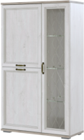 Шкаф с витриной SV-мебель МС Александрия ШК-116 (сосна санторини светлый) - 