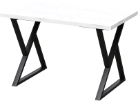 Обеденный стол Millwood Дели Л 120x70x75 (дуб белый Craft/металл черный) - 