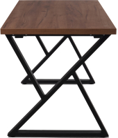 Обеденный стол Millwood Дели Л 130x80x75 (дуб табачный Craft/металл черный) - 