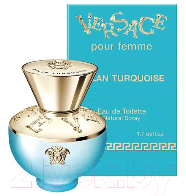 Туалетная вода Versace Pour Femme Dylan Turquoise (50мл) — фото 3