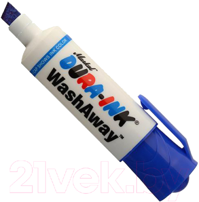 Маркер строительный Markal Pocket Dura-Ink Washaway / 96302 (синий)