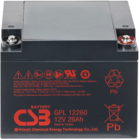 

Батарея для ИБП CSB, GPL 12260I 12V/26Ah