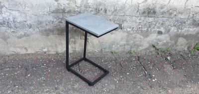 Приставной столик Millwood Art-1.1 Л 30x40x60 (бетон миллениум/металл черный)