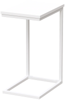 Приставной столик Millwood Art-1.1 Л 30x40x60 (белый/металл белый) - 